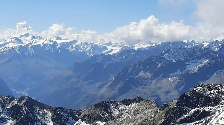 Panoramablick vom Funduspfeiler zur Wildspitze | © DAV Tuttlingen/Jürgen Epple