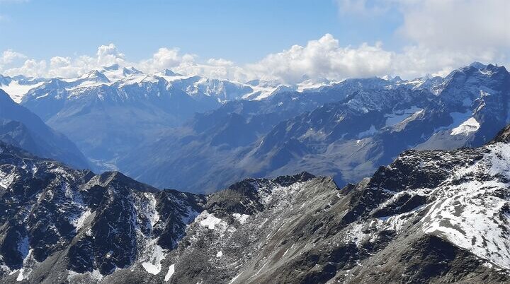 Panoramablick vom Funduspfeiler zur Wildspitze | © DAV Tuttlingen/Jürgen Epple