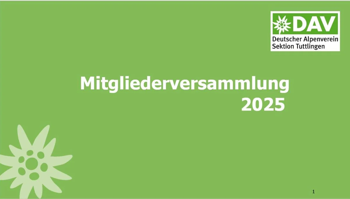 Mitgliederversammlung 2025 | © DAV Tuttlingen/ Norbert Münch