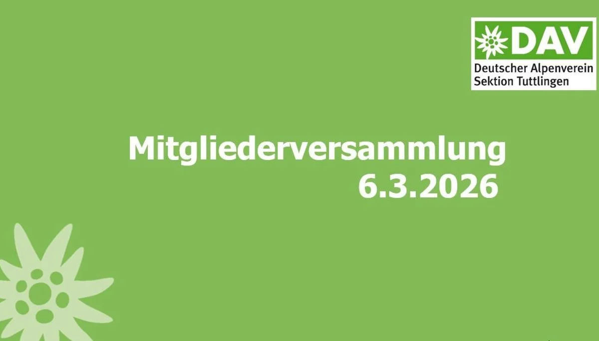 Startfolie Mitgliederversammlung 2026 | © DAV Tuttlingen/Norbert Münch