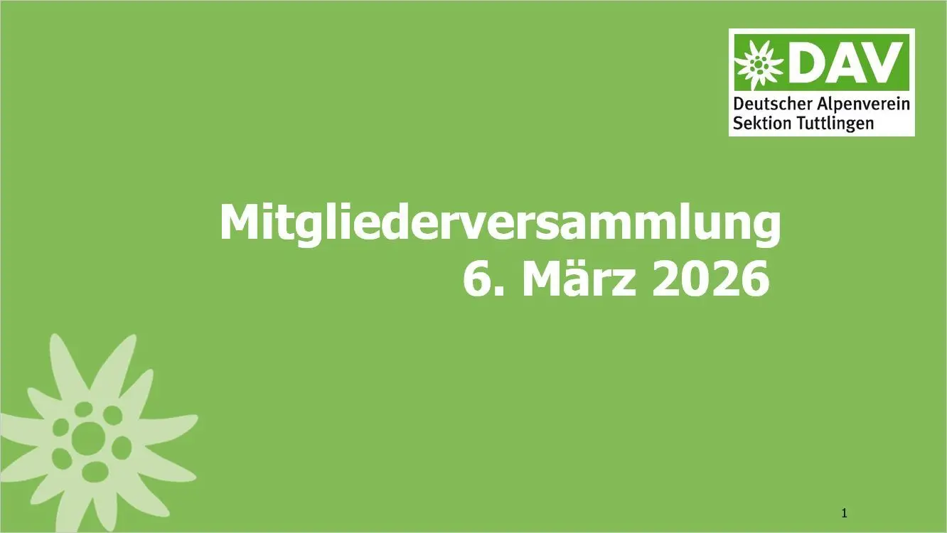 © DAV Tuttlingen/Norbert Münch